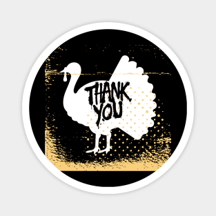 Thanksgiving Turkey Thank You Magnet